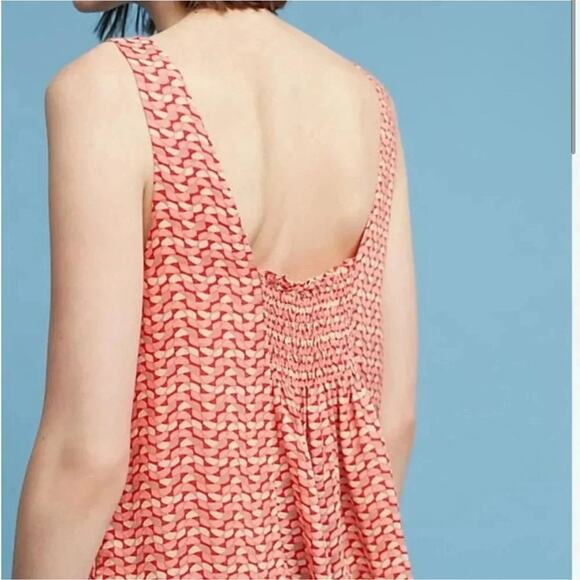 Anthropologie Maeve Verna Tie Front Tank Top Size Medium - Picture 2 of 8